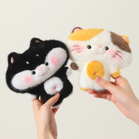 Porte-clés en peluche mignon et doux (raton laveur, renard, panda), breloque animale moelleuse pour sac à main, sac à dos et cartable, idéal comme cadeau