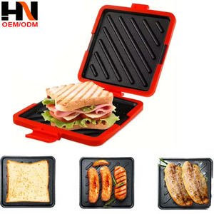 Sartén para tostadas con cuchillo para mantequilla, apta para microondas, sin necesidad de olla - Product Image 6