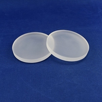 Plaque de quartz transparente haute pureté, découpe sur mesure, fabrication de feuilles épaisses polies pour port d'observation et usage en laboratoire