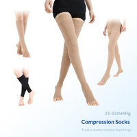 Chaussettes de compression 20-30 mmHg pour hommes et femmes, hauteur genou, soutien gradué, nylon et élasthanne, pour la circulation, usage quotidien