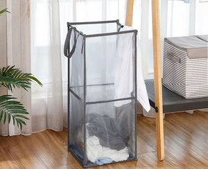 Ráp bông pop-up cản trở túi với xử lý xách tay có thể gập lại quần áo bẩn lưới giặt giỏ cho du lịch và lưu trữ - Product Image 5