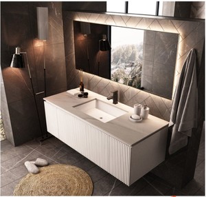 Italian Modern <strong>Rustic</strong> Solid Wood Double Sink <strong>Bathroom</strong> <strong>Vanities</strong> , <strong>Bathroom</strong> Furniture - Product Image 3
