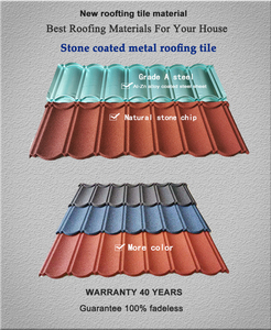 Tuiles de toiture en métal à <span class=keywords><strong>prix</strong></span> de gros de Guangzhou, matériaux de toiture, tôles de toiture en acier revêtues de pierre - Product Image 2