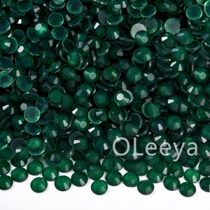 OLeeya Strass en gros en vrac, cristaux fluorescents couleur café, à dos plat, non thermocollants, pour accessoires - Product Image 2