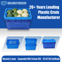 Caisse logistique en plastique empilable et emboîtable pour la distribution de marchandises
