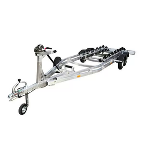 <span class=keywords><strong>Remorque</strong></span> <span class=keywords><strong>bateau</strong></span> en aluminium à double essieu, châssis de qualité marine, forte stabilité pour le transport d'équipements de pêche et de yachts – Vente directe usine - Product Image 1