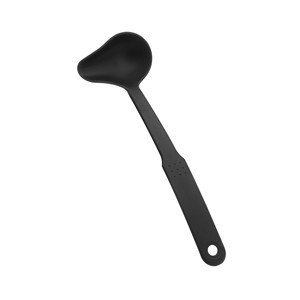 Mestolo nero per salse, per cucinare e servire liquidi, con manico lungo - Product Image 1