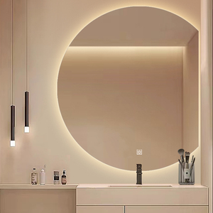 Hiện đại thông minh Vòng phòng tắm treo tường Vanity gương với đèn LED chiếu sáng chống sương mù nhà vệ sinh gương - Product Image 2