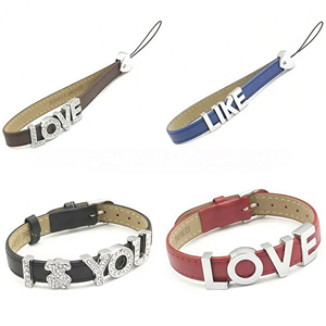 Ciondoli in Lega di Zinco con 26 Lettere A-Z, Corona di Cristallo da 8mm, Charm Colorati <span class=keywords><strong>per</strong></span> Gioielli Commemorativi - Product Image 6