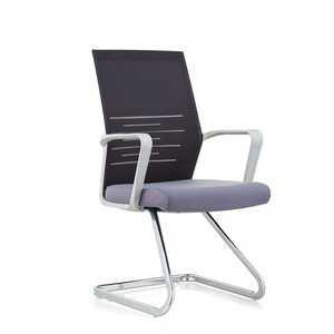 Silla de Oficina para Conferencias con Patas de Acero Cromado y Esponja de Alta Densidad, Sin Ruedas, Dimensiones y Fundas - Product Image 3