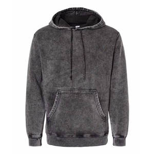 Sudadera con capucha de lavado ácido de gran tamaño para hombre de alta calidad, tejido polar transpirable de secado rápido, diseño de cremallera con estampado de logotipo personalizado - Product Image 1