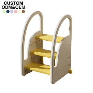 Escalera antideslizante para bebé, ayudante de baño, inodoro para niños, ayudante de aprendizaje debajo del fregadero, taburete con asas de seguridad - Product Image 1