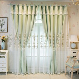 Rideaux Prêts à Poser à Œillets Brodés de Fleurs, Double Couche, Occultants, Isolants, Modernes, 100% Polyester, Toutes Saisons - Product Image 5