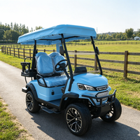 Voiturette de golf électrique de luxe 4 places, 72 volts 5 kW, homologuée pour la route, certifiée DOT, avec configuration personnalisable et couleur de carrosserie sur mesure