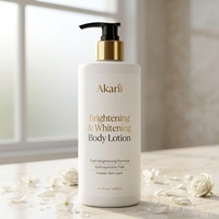 Lotion hydratante blanchissante Akaril avec acide hyaluronique pour peaux noires, marque privée