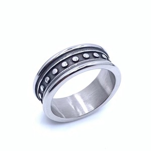 Men's Titanium Steel <b>Ring</b> Wood Grain Pattern Fashion Jewelry Gift 216007 - Product Image 5