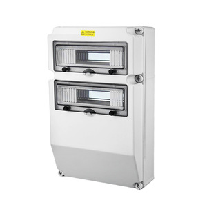 Victory Outdoor Distribution <b>Box</b> 63A IP54 Waterproof ABS Gray Wall Mount Power Control Panel - Product Image 1