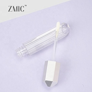 Tubes de brillant à lèvres vides Base transparente 5ml or <span class=keywords><strong>rose</strong></span> brillant à lèvres supérieur givré Tubes de brillant à lèvres strass - Product Image 4