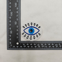 Nouveaux patchs pour les yeux bleus E Card broderie Multi Design chapeau yeux fer sur patchs pour les yeux brodés pour la décoration de sac de vêtements