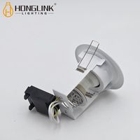 Spot encastré pour plafond d'hôtel, découpe de 85 mm, résistant au feu, éclairage encastré IP54, haut lumen, 35 W, GU10, boîtier encastré