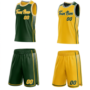 Uniforme de Baloncesto de Alta Calidad 2026, Jersey y Pantalones Cortos Sublimados Reversibles, 100% Poliéster, Marca Privada, Fabricante OEM ODM - Product Image 1