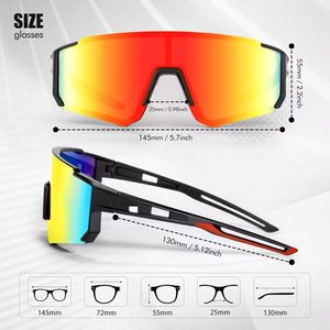 Lunettes de protection anti-buée pour verres correcteurs, idéales pour la randonnée, le cyclisme en extérieur, le VTT, le vélo de montagne, et le ski, protection UV400 - Product Image 6