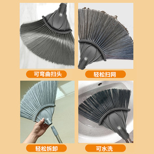 Balai télescopique pour plafond 210 cm, tête ronde en plastique, dépoussiéreur pour zones hautes - Product Image 3