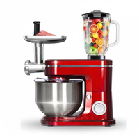 Robot pâtissier professionnel 3-en-1 pour pâte, œufs, gâteaux, fruits, viande et charcuterie – Batteur sur socle électrique pour boulangerie