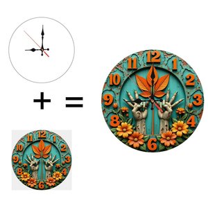 Reloj de Pared Redondo de Madera de 25 cm, Estilo Retro Vintage, Silencioso, Sin Tictac, para Colgar en la Pared del Hogar o Cafetería - Product Image 6