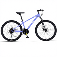 Vélo de route durable 24 vitesses Cadre en acier Fourche en acier Vélo Roues de 26 pouces Jante en alliage d'aluminium Frein à disque