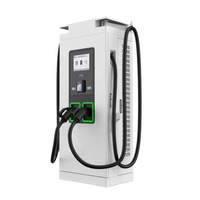 Chargeur EV DC CCS2 certifié TUV 320 kW, double connecteur, station de recharge publique avec système de gestion des câbles