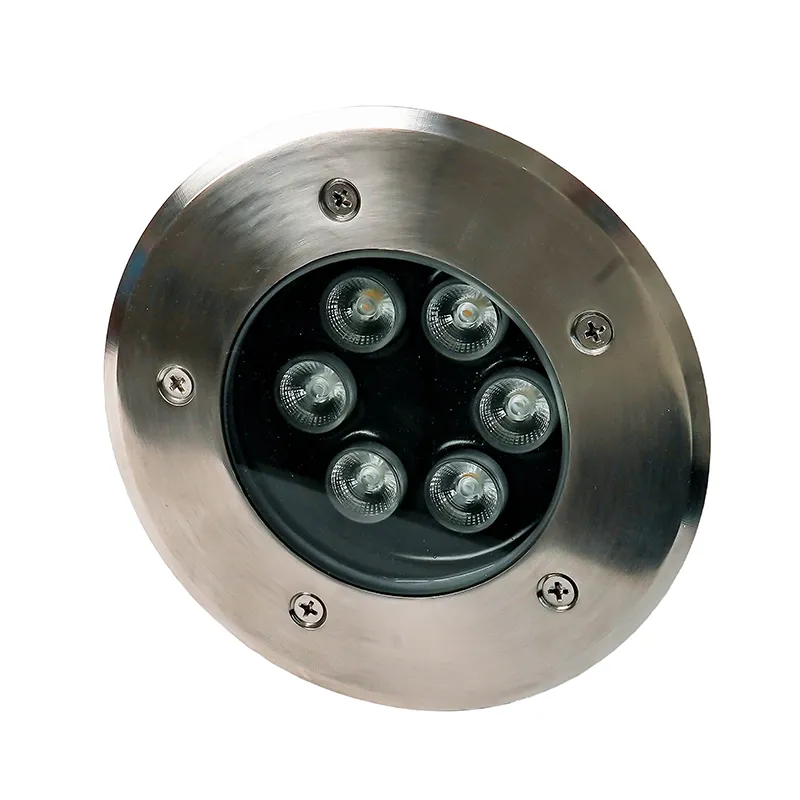 Kaliteli 3w/6w/9w/12w/18w/24w Led yuvarlak gömülü ışık parkı kare monokrom renkli yeraltı ışıkları