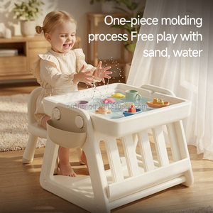 Table de jeu multifonctionnelle pour enfants VSUCH, table à sable et à blocs <span class=keywords><strong>d</strong></span>'<span class=keywords><strong>eau</strong></span>, table <span class=keywords><strong>d</strong></span>'appoint pour chambre <span class=keywords><strong>d</strong></span>'enfant, table et chaises en plastique rigide pour enfants - Product Image 5