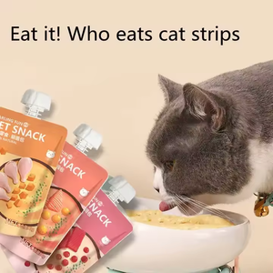 Comida húmeda de alta proteína y alta calidad para mascotas, bolsa de comida húmeda cremosa para gatos, bocadillo para gatos, treast para gatos - Product Image 4