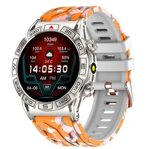 2024 Neuzugang KC80 Outdoor Sport Smartwatch 1,43'' AMOLED 466*466 1AMT wasserdichte Kompass-Taschenlampe für Herren