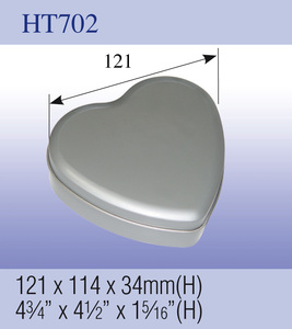 Valentine tim hộp thiếc tùy chỉnh in sô cô la trang sức bánh lưu trữ - Product Image 5