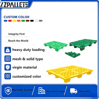 Palette en plastique légère et empilable pour entrepôt d'usine et supermarché, fournie directement par l'usine