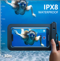 Étui de téléphone en plastique lumineux imperméable avec logo personnalisé, pochette souple de style sportif et professionnel, compatible avec les téléphones mobiles iPhone/Oppo