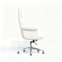 Vente en gros d'usine de chaises de bureau en cuir rotatives et réglables en hauteur, chaises de bureau haut de gamme en cuir de style nordique moderne