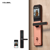 Cerradura Digital Inteligente para Puerta Volibel OEM, Seguridad para el Hogar, WiFi, Aplicación, Huella Dactilar, Contraseña, Tarjeta, Entrada sin Llave para Oficina