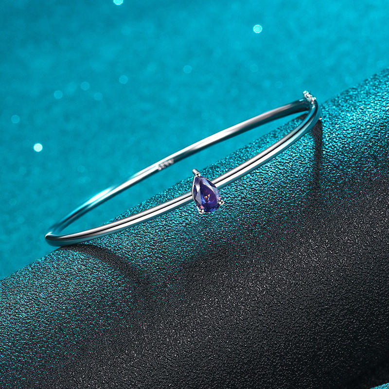 Bracelet diamant violet impérial