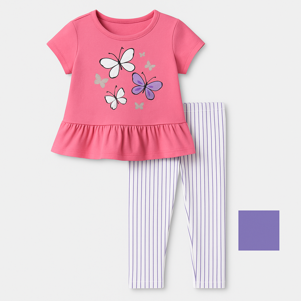 แถบสีชมพูและสีขาวสีม่วง