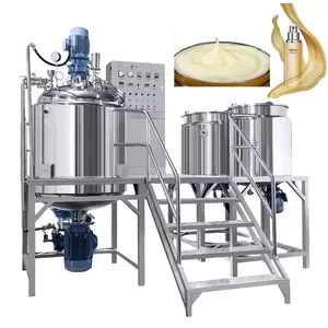 100L 150L Homogenizer Emulsifier Mixer Vacuum Emulsifying Mixer Cosmetic Cream Emulsifying Machine