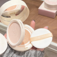 Krim BB Air Cushion 2in1 Mineral Pelembap Pencerah Tahan Air, Menutup Sempurna, Menghidrasi, dan Mengunci Riasan