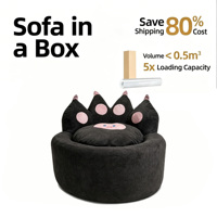 Fauteuil de salon anti-griffures pour chat, sans cadre, compressé sous vide, monoplace, idéal pour la maison, l'hôtel et le studio (vente en gros)