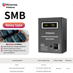 Régulateur 220 volts SMB 3000VA Pitbull, stabilisateur <span class=keywords><strong>de</strong></span> <span class=keywords><strong>tension</strong></span> monophasé, application domestique, relais automatique, <span class=keywords><strong>prise</strong></span> universelle électronique - Product Image 3