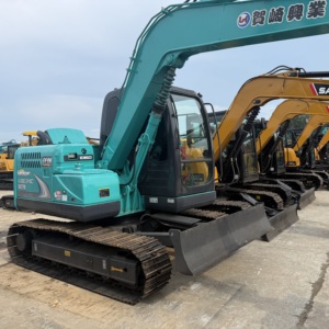 Mini-excavatrice Kobelco SK75 d'occasion, d'origine japonaise, 7 tonnes, engins de construction - Product Image 1