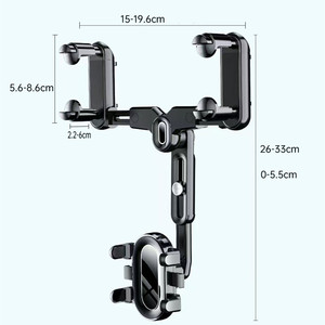 Orijinal Tasarım Trend Ürün Kullanışlı Ayarlanabilir Esnek Taşınabilir Dış Mekan Araba Dikiz Aynası Cep Telefonu Tutucu 360 Derece - Product Image 2