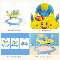 Caminadora Bebes sécurité pliable Andador lumière marcheur bébé activité apprentissage rouleau pousser bébé marcheur pologne pour enfants fille garçon