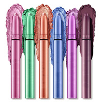Crayon Ombre à Paupières Longue Durée et Stylo à Lèvres 2-en-1 de Marque de Luxe, Pigments Imperméables